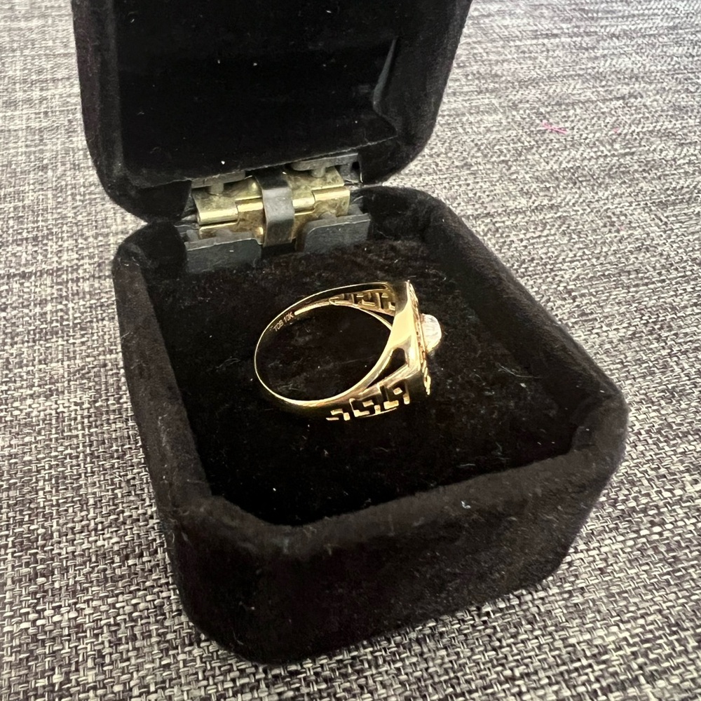 VERSACE RING SOLID 10K GOLD - Picture 4 of 5